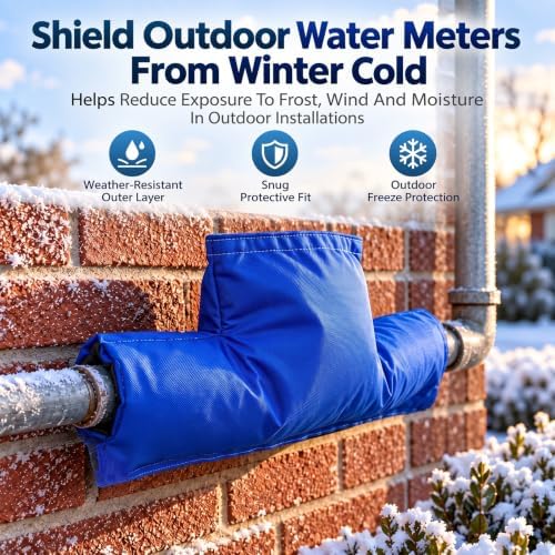 Blue Backflow Preventer Insulation Cover, Thick Water Meter Protection - Image 3