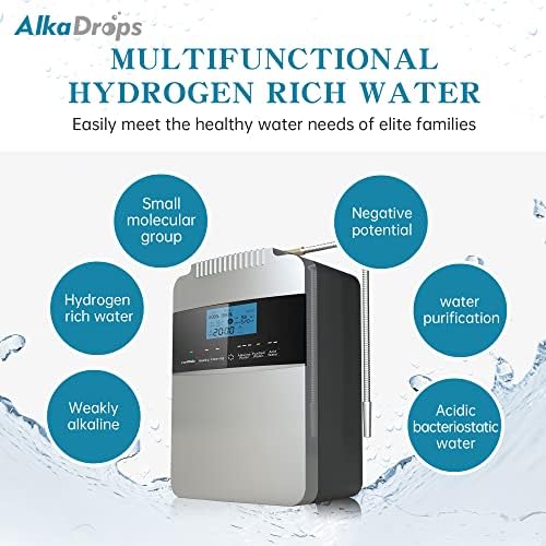 Water Purifier Machine Water Ionizer ORP+500 to -800 PH 2.5-11.2 Alkaline Acid Water Best Home Alkaline Water Filtration System/Instant heating58-136.4 °F/12,000 Liters Per Filter / 7 Water Settings - Image 2