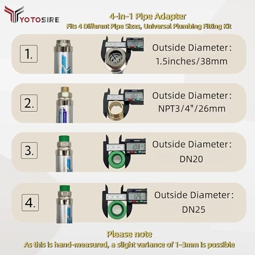 Salt-Free Whole House Water Descaler,4-in-1 Pipe Adapter​ Water Descaler System, 3/4" NPT,Prevents Limescale in Pipes, Water Heaters & Boilers, 10-Year Durability, No Salt or Maintenance - Image 3