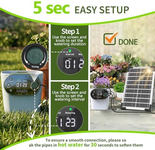 Solar Drip Irrigation System, Auto Plant Waterer for 30 Pots - Image 3