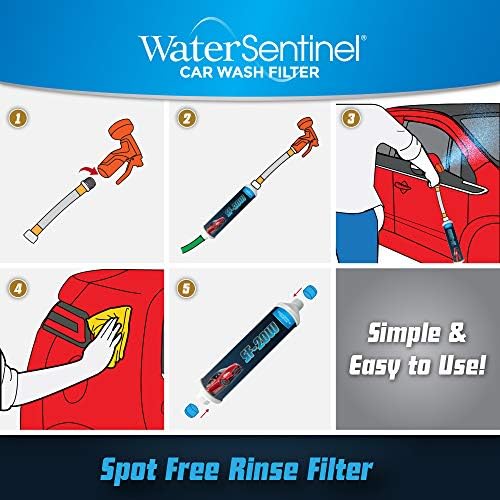 WaterSentinel SF-20W Spotless Car Wash Inline Deionized Water Garden Hose Water Filter & Extension Adapter for RV, Boat, Marine, Motorcycle, Home, Windows, Spot Free Wash, Solar Panels - Image 4