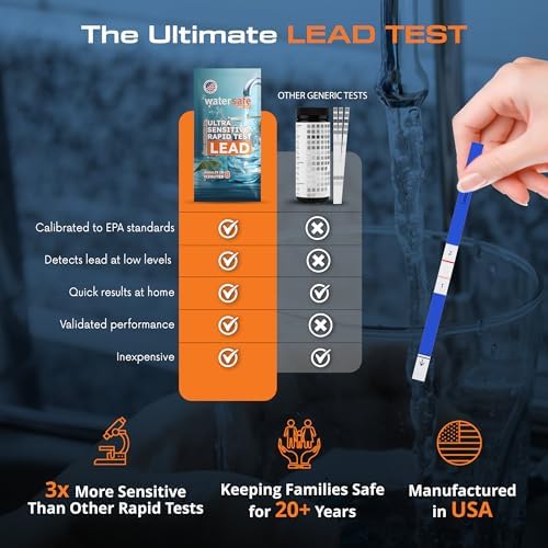 Watersafe® Lead in Drinking Water Test Kit – EPA-Compliant & Lab-Verified 8-Minute Detection Below 5 PPB – Easy & Accurate DIY Home Testing for Tap & Well Water - 1 Pack - Image 2