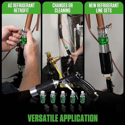 hilmor HLC007 HVAC Lineset Cleaner - Pressurized Foam Puck System to Remove Contaminants & Residue - Refrigerant Line Set Cleaning Kit - A2L Compatible - Image 6