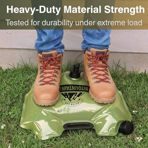 Camping Water Container 2.1 Gallon Collapsible Water Jug with Spout - Reusable Plastic Flasks, Foldable Empty Gallon Jug for Water Storage, Water Bag for Outdoor Hiking Emergency Prep -1 Pack - Image 5