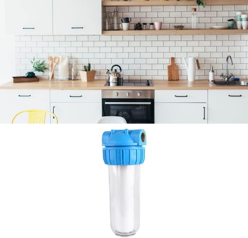10in Water Filter Housing with 1in Brass Port, Clear - Image 2