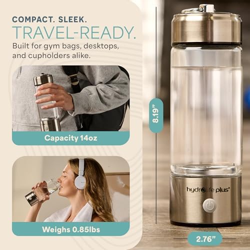 Lifepro HydroLife Hydrogen Water Generator Portable Bottle with SPE/PEM - Image 6