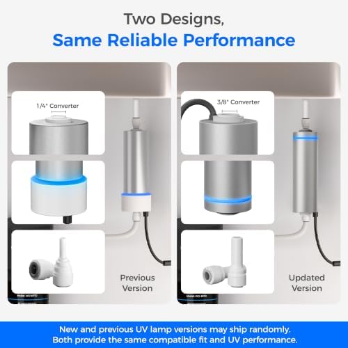 Waterdrop G5P700A-Pro Alkaline Mineral pH+ Reverse Osmosis Water Filter with Waterdrop LED UV Ultraviolet Water Filter for Under Sink Water Filter and Reverse Osmosis System - Image 3