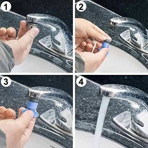 6 Pieces Faucet Aerators with Faucet Aerator Removal Tool 16.5 mm Water Saving Flow Restrictor Set Replacement Part for Bathroom or Kitchen, Not Universal - Image 4