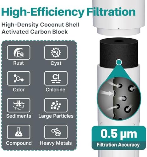 ICEPURE Under Sink Water Filter System, 3 Years or 22000 Gallons Ultra High Life NSF/ANSI 42 Certified, Removes Heavy Metals,Chlorine,Direct Connect Under Counter Drinking Water System, USA Tech - Image 4