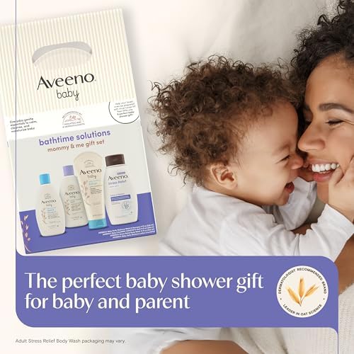 Aveeno Baby Bathtime Solutions Mommy & Me Gift Set, 4 Items - Image 6