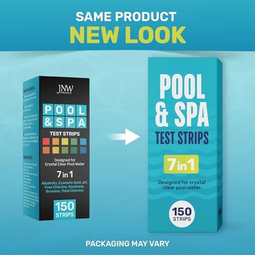 JNW Direct Pool Test Strips for Pools and Spas - 7 in 1 Water Test 150 Pack - Image 2