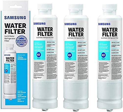 NSF 53&42 Certified DA29-00020B Refrigerator Water Filter Replacement for Samsung DA29-00020A/B,DA29-00020A,HAF-CIN, HAF-CIN/EXP, DA97-08006A, Kenmore 46-9101,RF28HMEDBSR (Pack of 3) by Unknown