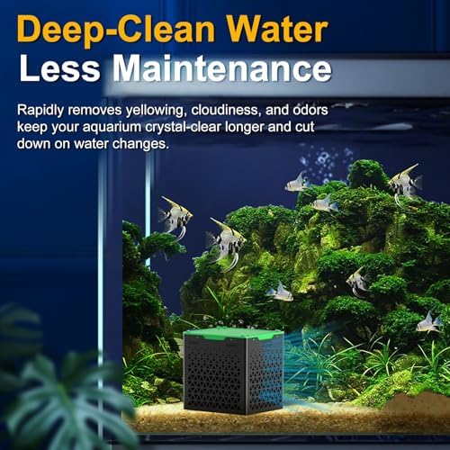 Pure Cube Water Trough Filter 3.0 Super‑Strong Filtration Aquarium Water Trough Activated Carbon Purifier Cube for Horse, Livestock, Fish Tanks & Ponds,Green,for 20 Gallons Tank - Image 3