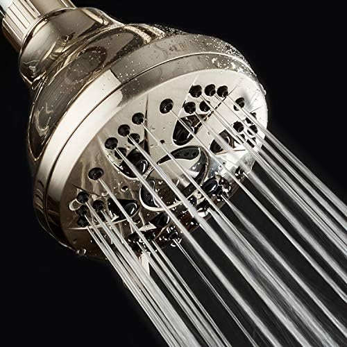 AquaDance Brushed Nickel High Pressure 6-Setting Spiral Shower Head – Angle Adjustable, Anti-Clog Showerhead Jets, Tool-Free Installation-USA Standard Certified-Top U.S. Brand – 1.8 GPM - Image 2