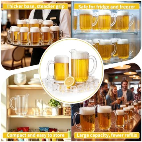 Plastic Beer Pitcher with Handle for Water Tea - Image 5