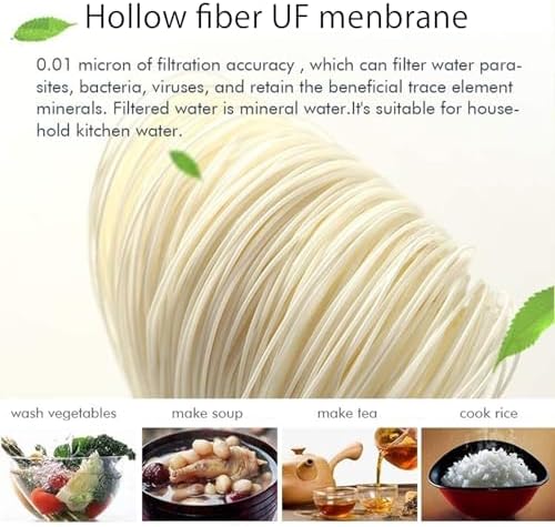 2pcs 10 Inch UF Hollow Fiber Ultrafiltration Membranes Filter, 0.01 Micrometre High Flow Membrane, Under Sink Reverse Osmosis Water System - Image 7