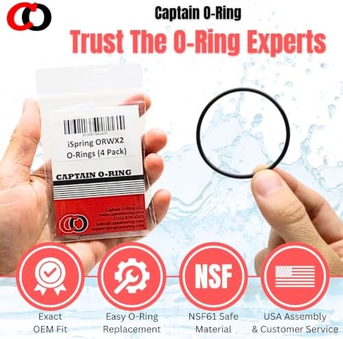 Captain O-Ring – Replacement ORWX2 O-Rings for iSpring WSP WSPSL Series Spin Down Sediment Water Filter (4 Pack) - Image 5