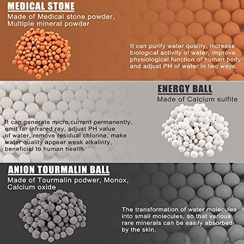 Honoson 6 Pack Shower Head Beads Refill Replacement Filter Mineral Balls - Image 4