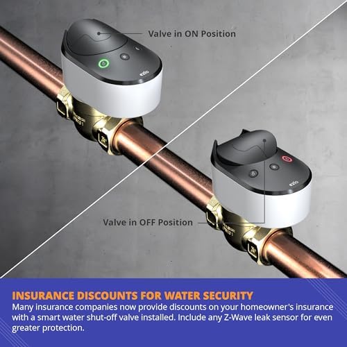 Ezlo WiFi + Z-Wave Smart Water Shut-Off Built-in Smart Hub & Ball Valve Kit – 1¼"", EZL-WV3PARENT-US - Image 3