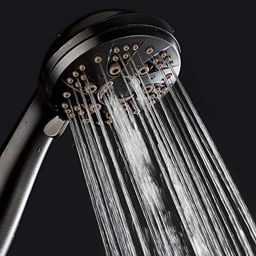 AquaDance High Pressure 6-Setting Hand Held Shower Head with Extra-Long 6 Foot Hose & Bracket – Anti-Clog Nozzles - USA Standard Certified - Top U.S. Brand - OIL RUBBED BRONZE - Image 2