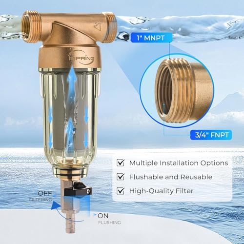 iSpring WSP-50 Spin Down Sediment Filter, Whole House Prefilter, 50 Micron - Image 3