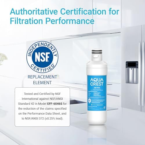AQUA CREST LT1000PC ADQ747935 Refrigerator Water Filter and Air Filter, Replacement for LG® LT1000P®/PC/PCS, LMXS28626S, LFXS26973S, MDJ64844601, ADQ74793501, ADQ74793502 and LT120F® - Image 4