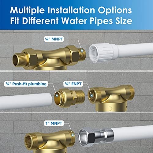 Waterdrop WD-RPFK Spin Down Sediment Filter with 50 Micron Cartridge, Bundle - Image 7