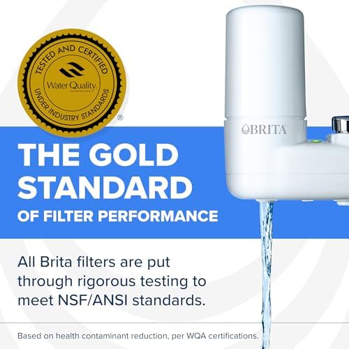 Brita Elite Advanced White Faucet Water Filter System, 1 Filter - Image 5