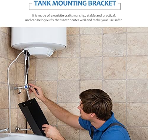 Stainless Steel Water Heater Wall Mount Protection Bracket Pair - Image 2