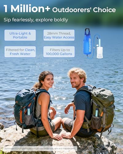 Waterdrop Gravity Water Filter Straw, Camping Water Filter, 0.1 Micron - Image 2