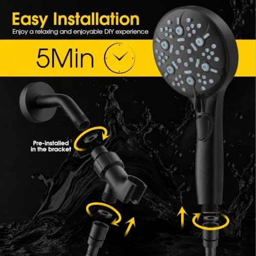 High Pressure Shower Head with Handheld,Power Wash & Auto Reset - Image 4