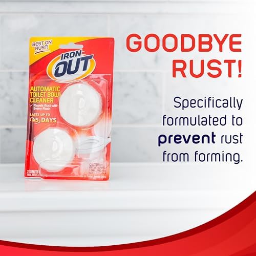 IRON OUT Rust Stain Remover Automatic Toilet Bowl Cleaner, Tablets 6 Count (Pack of 4) - Image 3