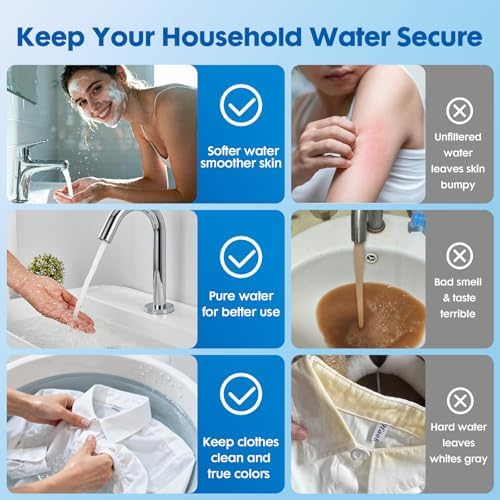 3-Stage Whole House Water Filter System with 9 Filters, 0.5 Micron - Image 5