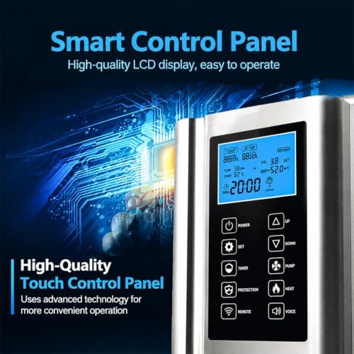 Alkaline Water Ionizer Machine with LCD Touch Display, pH Control, 360° Rotating Outlet Pipe, Stainless Steel Housing for Home Kitchen Use Silver - Image 3
