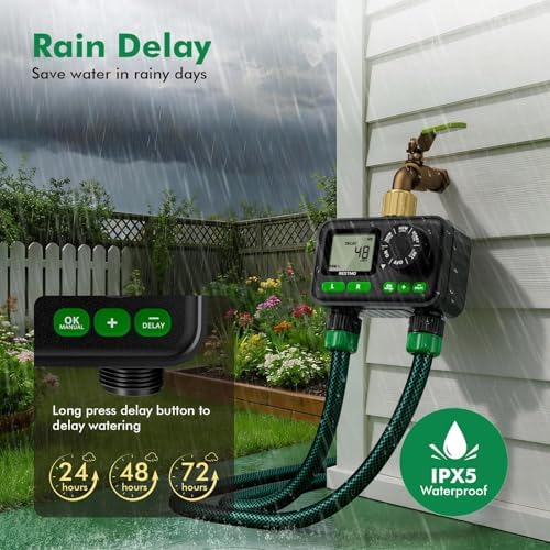 RESTMO 2-Zone Programmable Sprinkler Timer for Outdoor Hose Faucet - Image 4