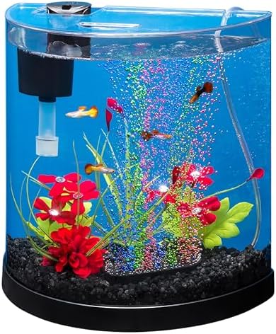 Tetra Half-Moon 3 Gallon Starter Fish Tank Kit by Tetra