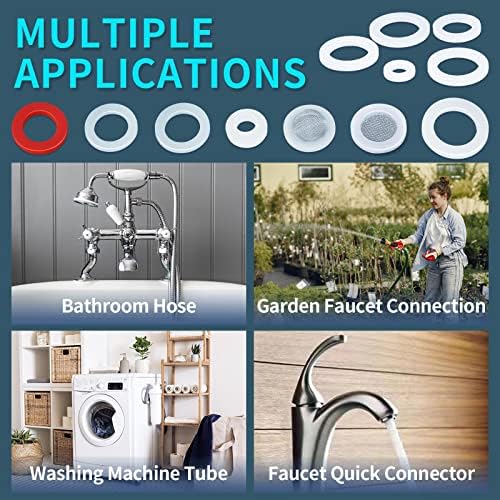 KEZE 660 PCS 18 Size Clear Silicone O Rings Assortment Kit and 14 Size Silicone Washer Set,Silicone O Ring for Seal Plumbing Faucet Hose - Image 5
