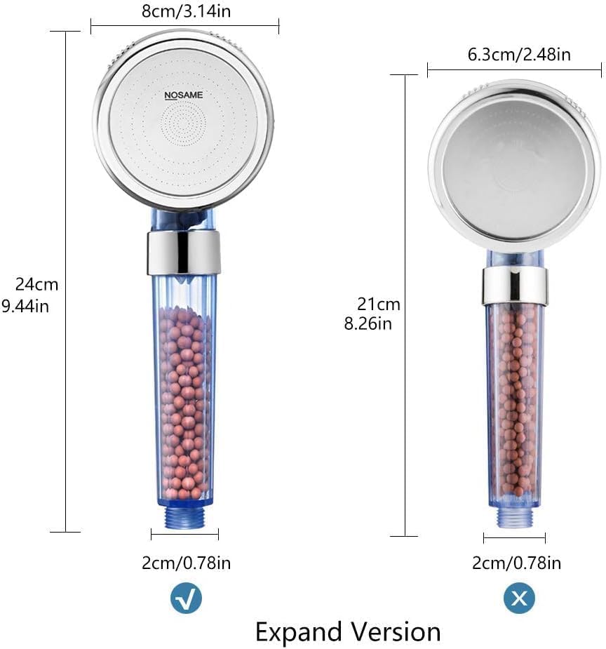 Nosame Shower Head with Hose Holder, Filter Filtration High Pressure - Image 6
