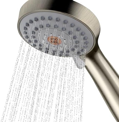 YOO.MEE High Pressure Handheld Shower Head, Power Boost Resists Low Flow by YOOMEEHomePlus