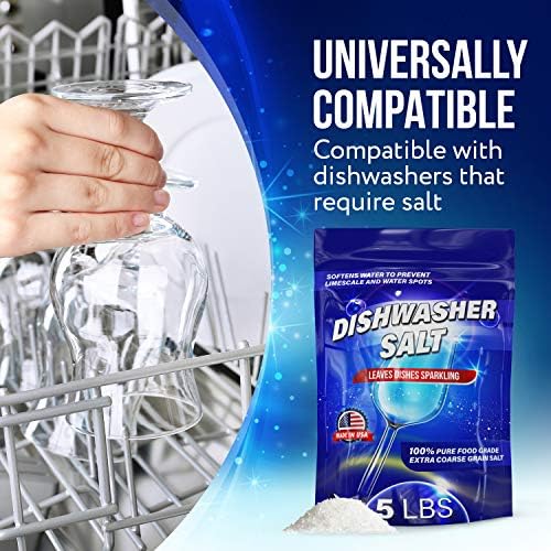 IMPRESA Coarse-Grain Dishwasher Salt - 80 Oz 100% Pure Formula & Softener Salt - Compatible With Miele, Bosch & Whirlpool Models & Dishwasher Water Softener - Image 2