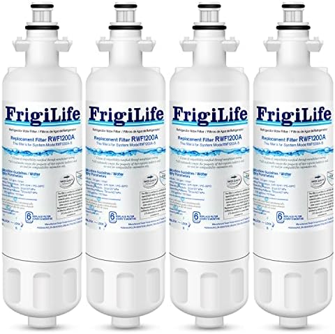 9690 & ADQ36006101 Replacement for LG LT700P, LT700PC, Kenmore Elite 46-9690, ADQ36006102, HDX FML-3, CLCH106, LFX28968ST, LFXS29626S, RWF1052, RWF1200A Refrigerator Water Filter, 4PACK by FrigiLife