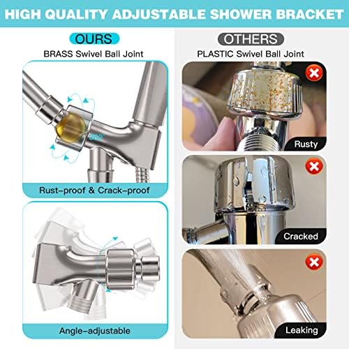 JDO 6-Setting High Pressure Detachable Handheld Shower Head Set - Image 4