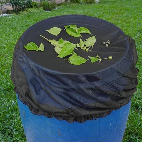 Rain Barrel Mesh Cover Reusable Rainwater Collection with Drawstring - Image 7