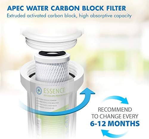 APEC Water Systems 10” Carbon Block Water Filter For Reverse Osmosis System, 10” x 2.5”, 10 Micron (FI-ES-CAB10) (Pack of 4) - Image 4