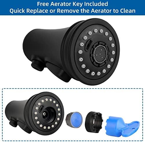 Hibbent cUPC Certified Kitchen Faucet Head Replacement with 15 Adapters - Image 3