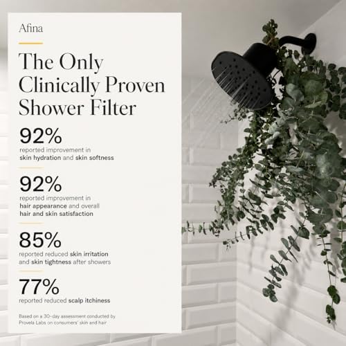 Afina Filtered Shower Head, High Pressure Rainfall (Brushed Nickel) - Image 3