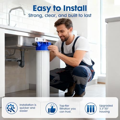 Whole House Water Softener System + Extra 1 Pack Replacement Cartridge, 3/4'' FNPT Highly Reduces Hardness, Limescale, Chlorine & Odor, Delivers Pure & Healthy Water| Protect Appliances - Image 4
