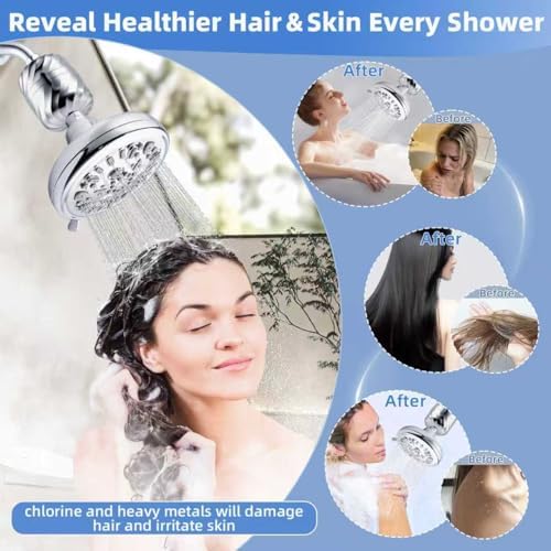 Filtered Shower Head with 26-Stage Filter,7 Spray Settings - Image 4