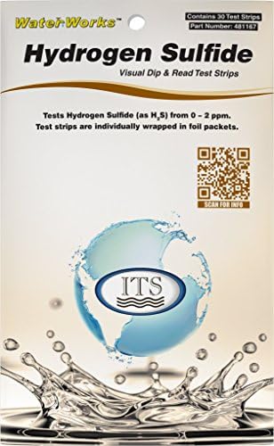 Industrial Test Systems 481167 WaterWorks Hydrogen Sulfide Water Test Strips, 30 foil Packed Tests by IndustrialTestSystems