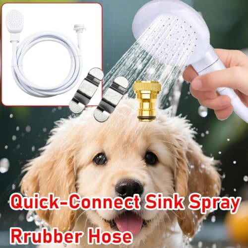 16.4Ft Quick-Connect Sink Spray Rubber Hose,Sink Hose Attachment for Faucet - Image 6